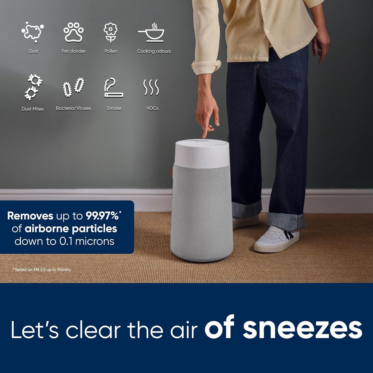 Blueair Blue Max 3250i — Purificateur d'Air Connecté 48 m2